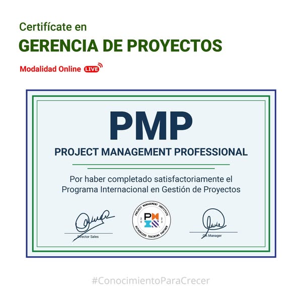 ¡Certificación PMP®!